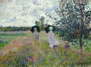 Kunstreproductie Promenade near Argenteuil (1873), Claude Monet