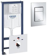 GROHE Rapid SL inbouwreservoir inclusief GROHE Skate cosmopolitan bedieningsplaat Chroom 0729205/sw107647/sw107663/