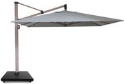 Zweefparasol  3.5x3.5m S1 (excl. voet) Grijs-antraciet Camello Mateo