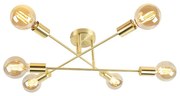 Smart Art Deco plafondlamp messing incl. 6 WiFi G95 - Sydney