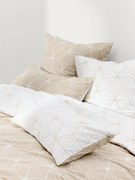 Dubbelzijdig dekbedovertrek Ilda met geometrische print