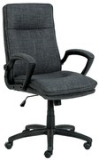 Stoffen Bureaustoel Donkergrijs