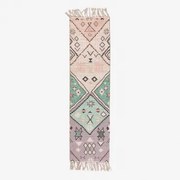 Rechthoekig Gangtapijt 40x170 Cm Van Jute En Stof Nuada Ethnic Ocean - Sklum