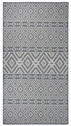 vidaXL Buitenkleed met patroon platgeweven 80x150 cm blauw