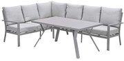 Garden Impressions Senja lounge dining set 3-delig links - valley sand