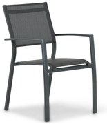 Tuinstoel stapelbaar Aluminium Grijs-antraciet Lifestyle Garden Furniture Sella