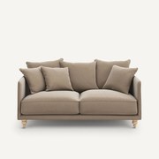 3-zits compacte fluwelen zetel, Lazare