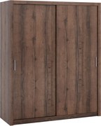 Kledingkast Catromi 120, Klooster eik, 215x180x62cm, 146 kg, Kledingkast deuren: Schuivend, Aantal planken: 5, Aantal planken: 5