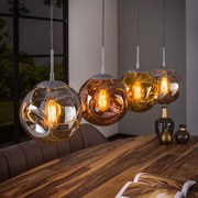 Hanglamp Met 4 Glazen Bollen