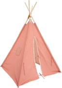 Atmosphera Tipi Speeltent – Berlingot – 120 x 120 x 160 cm – Zalmroze – Kindertent/Wigwam – Binnen &amp; Buiten
