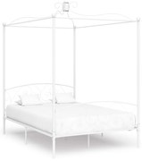 vidaXL Hemelbedframe metaal wit 120x200 cm