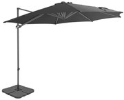 vidaXL Parasol met draagbare voet antraciet