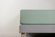 NL BL Emma Topper Cover Percale 90x200 Green