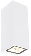 Moderne wandlamp wit 2-lichts AR70 IP54 - Baleno