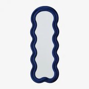Evelyn Wandspiegel 60x160 Cm Gestoffeerd Fluwelen Ken Blauw - Sklum