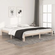 vidaXL Bedframe massief grenenhout 200x200 cm