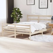 vidaXL Bedframe massief grenenhout 150x200 cm 5FT King Size