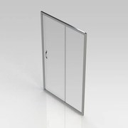 GO by Van Marcke Belo schuifdeur 120x190cm 6mm easy clean glas profielen aluminium verchroomd regelbaar 1160-1210mm S2050120