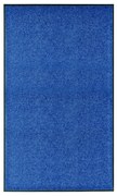 vidaXL Deurmat wasbaar 90x150 cm blauw