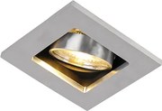 Smart inbouwspot aluminium incl. WiFi GU10 kantelbaar - Qure