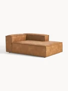 Chaise longue hoekmodule Lennon van gerecycled leer