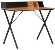 vidaXL Bureau 80x50x84 cm zwart en bruin