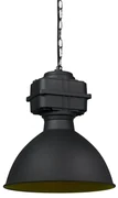 Industriële hanglamp klein mat zwart - Sicko Industriele / Industrie / Industrial, Modern E27 rond Binnenverlichting Lamp