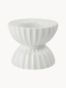 Porseleinen kaarshouder Tura met geribbeld oppervlak