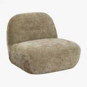 Draaifauteuil In Chenille Sernin Chenille Sage Green - Sklum