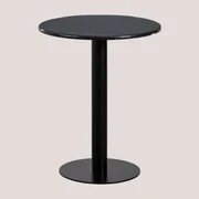 Ronde Marmeren Bartafel (ø60 Cm) Rocher Zwart Marmer & Zwart - Sklum