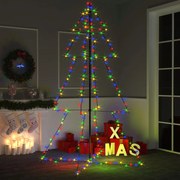 vidaXL Kegelkerstboom 240 LED's binnen en buiten 118x180 cm