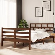 vidaXL Bedframe massief grenenhout honingbruin 120x200 cm