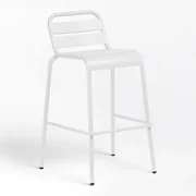 Janti 75cm Stapelbare Hoge Kruk Voor Buiten Wit - Sklum