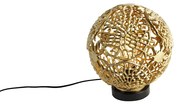 Art Deco tafellamp goud met zwart - Maro Art Deco E27 Binnenverlichting Lamp