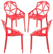 Pakket 4 Omega Stoelen