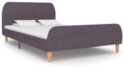 vidaXL Bedframe stof taupe 120x200 cm