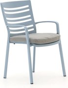Dining tuinstoel | Hartman Alexandra | Aluminium | Blauw | Stapelbaar | Kees Smit Tuinmeubelen
