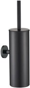 Plieger Vigo toiletborstel met deksel mat zwart
