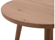 Goossens Hoektafel Bjarte, hout eiken donker bruin, stijlvol landelijk, 50 x 45 x 50 cm