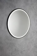 Sapho Kadris ronde spiegel met verlichting 60cm zwart