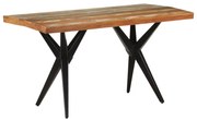 vidaXL Eettafel 140x70x76 cm massief gerecycled hout