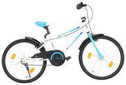 vidaXL Kinderfiets 20 inch blauw en wit