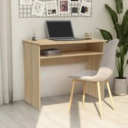 vidaXL Bureau 90x50x74 cm bewerkt hout sonoma eikenkleurig