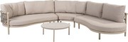 Vic Piacenza modulaire hoek loungeset 4 delig keramiek latte Taste 4SO