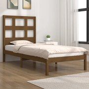 vidaXL Bedframe massief grenenhout honingbruin 90x190 cm 3FT Single