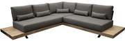 Robusto platform hoek loungeset 3 delig teak