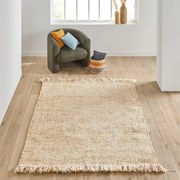 Vloerkleed in jute en wol, Armoise