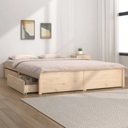 vidaXL Bedframe met lades 120x190 cm 4FT Small Double