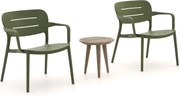 Bistro- en balkonset Forza  | 2 personen | Tuinset teakhout | 3-delig | Kees Smit Tuinmeubelen