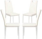 Pakket 4 Risol Stoelen Kunstleer